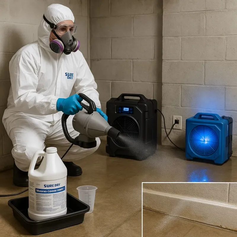 Sanitization and Odor Removal process in Highlands, TX